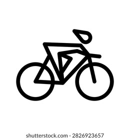 Racing Bike Icon Vector Symbol Design Illustration
