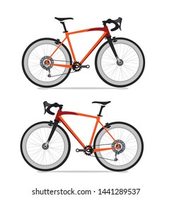 Racing bike, Speed bicycle vector