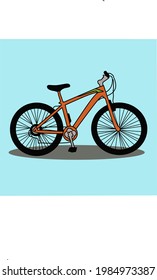 racing bike vector image for logo