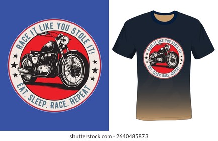 Racing Biker (Sports) Typography T-shirt Design, Bike Racer Typography Tshirt Design, racing bicycle TShirt Design.