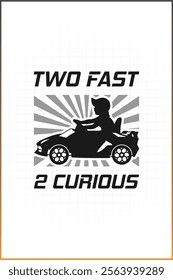 Racing Birthday Design, Two Fast Two Curious, 2nd birthday Design 