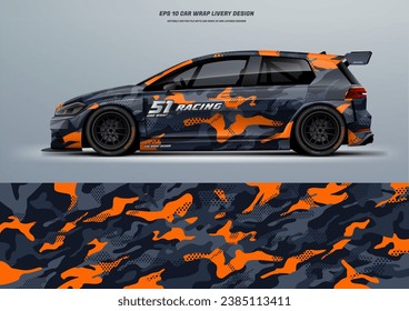 Racing Camouflage Vector sport background for car wrap race car car decal livery