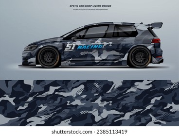 Racing camouflage Vector sport background for car wrap race car car decal livery