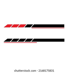 racing car body template sticker design vector. car modification sticker