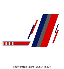 racing car body wrap design vector