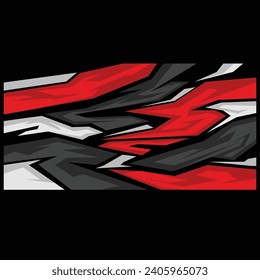 racing car body wrap livery decal design vector. car livery decals
