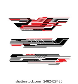 racing car body wrap livery decal design vector
