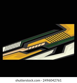 racing car body wrap livery decal design vector
