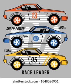 Racing Car, Boys Graphic Tees Vector Designs And Other Uses