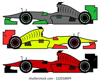 Racing car color design