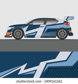 Racing Car decal design vector