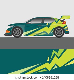 Racing Car decal design vector