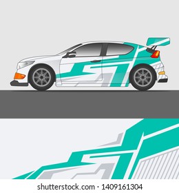 Racing Car decal design vector