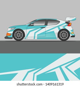 Racing Car decal design vector