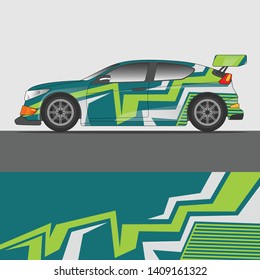 Racing Car decal design vector