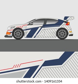 Racing Car decal design vector