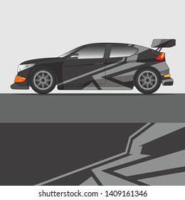 Racing Car decal design vector