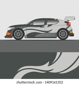 Racing Car decal design vector