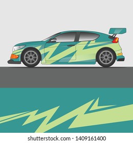 Racing Car decal design vector