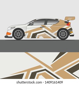 Racing Car decal design vector