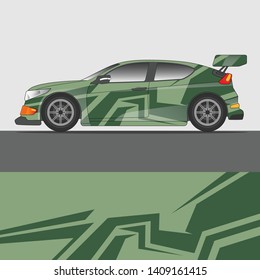 Racing Car decal design vector
