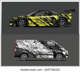 Racing Car decal wrap design
