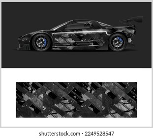 Racing Car decal wrap design