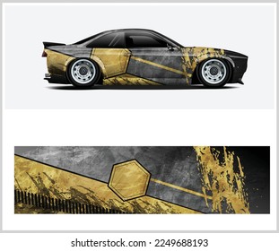 Racing Car decal wrap design