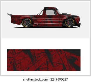 Racing Car decal wrap design