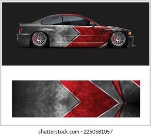 Racing Car decal wrap design