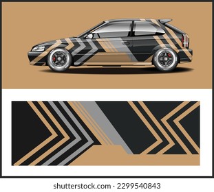 Racing Car decal wrap design  for vehicle vinyl sticker design