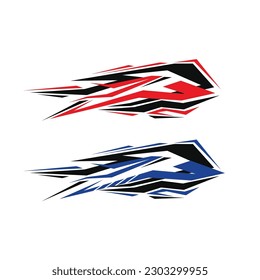 Racing Car decal Wrap Design. Grafikabstrakte, abstrakte Entwürfe für Racing
