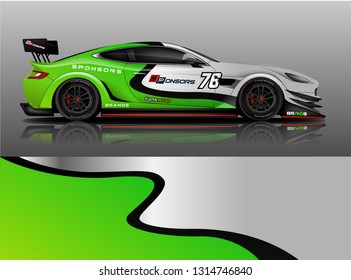 
Racing car decal wrap vector designs. Truck and cargo van decal, company , rally, drift . Graphic abstract stripe racing background

