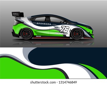 
Racing car decal wrap vector designs. Truck and cargo van decal, company , rally, drift . Graphic abstract stripe racing background

