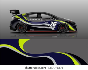 
Racing car decal wrap vector designs. Truck and cargo van decal, company , rally, drift . Graphic abstract stripe racing background

