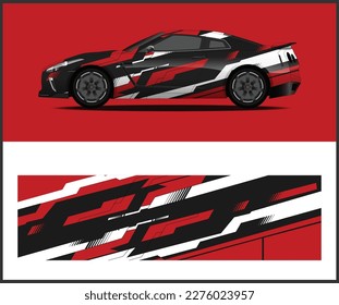 Racing car decal wrap vector designs, sports car wrap design