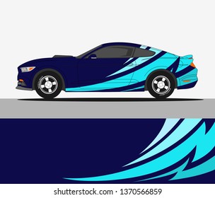 Racing car decals. Sport vehicle vinyl stickers vector set. Vinyl decal sticker for car decoration illustration