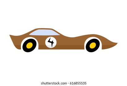 Racing Car Drawing: เวกเตอร์สต็อก (ปลอดค่าลิขสิทธิ์) 616855535