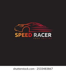 Racing Car event logo brand