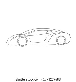 racing car with a good shape