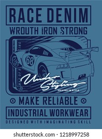 racing car graphic art,art vector graphic illustration