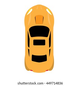 Racing car graphic design, Vector illustration, top view
