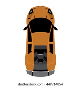 Racing car graphic design, Vector illustration, top view