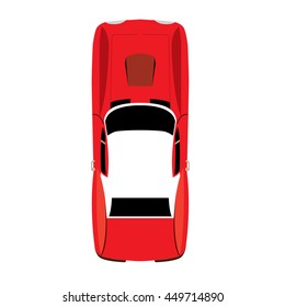 Racing car graphic design, Vector illustration, top view