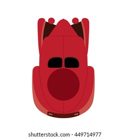 Racing car graphic design, Vector illustration, top view