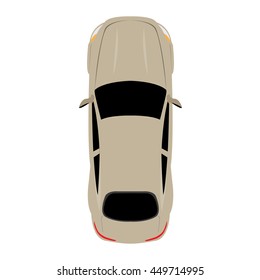 Racing car graphic design, Vector illustration, top view