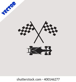 Racing car icon.