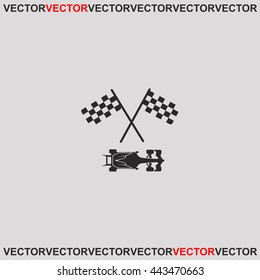Racing car icon.