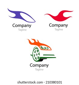 Racing car Icon Inspiration. Wheel symbol. Logo. Vector illustration.