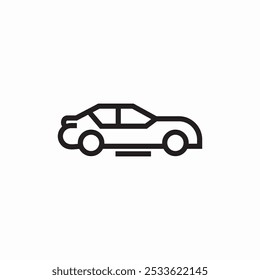 racing car icon sign vector